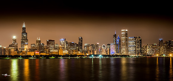 Chicago Skyline at night