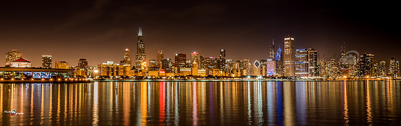 Chicago Skyline at night