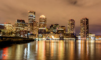 Boston Downtown at Night