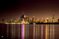 Chicago Skyline at night